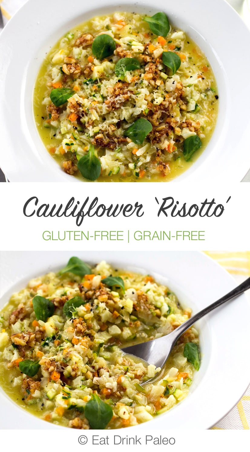 Cauliflower 'Risotto' With Burnt Butter & Macadamia Nuts (Primal, Grain-Free, Gluten-Free, Low-Carb)