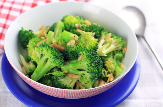 Broccoli Burnt Butter Garlic Almonds Recipe Paleo Gluten Free