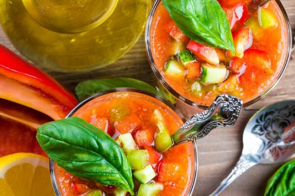 Gazpacho Soup Recipe (Bread Free, gluten-free, paleo, Whole30, vegan)