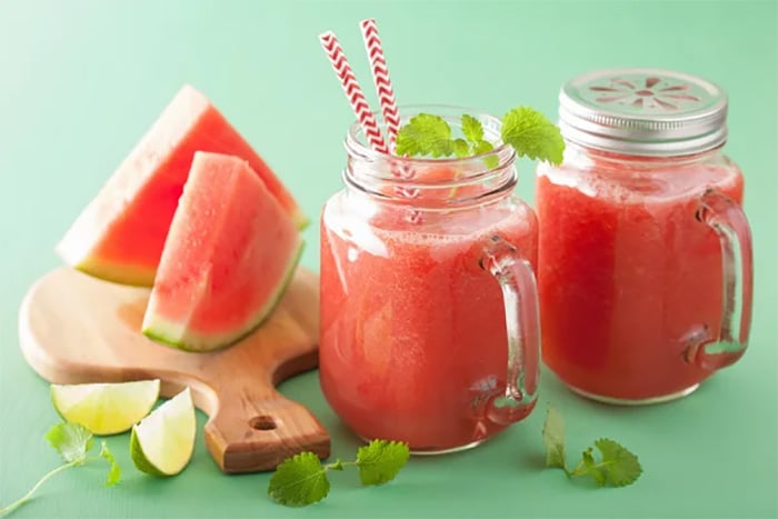 Watermelon Lime Frappe drink