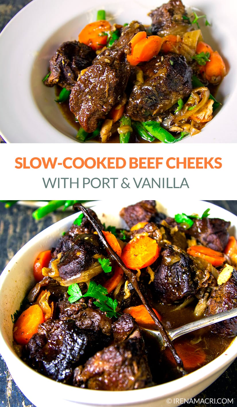 Beef Cheeks Slow-Cooked With Port & Vanilla - Irena Macri