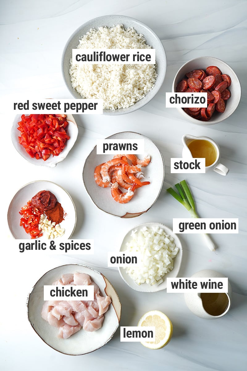 Cauliflower Spanish Rice Ingredients