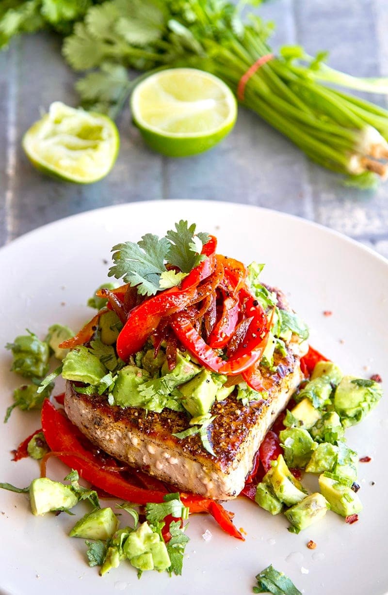 Mexican Tuna Steak With Avocado Salsa (Paleo, Whole30) | Irena Macri