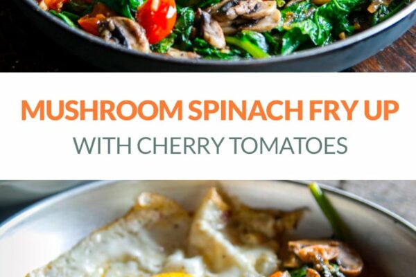 Mushroom Spinach & Tomato Fry Up
