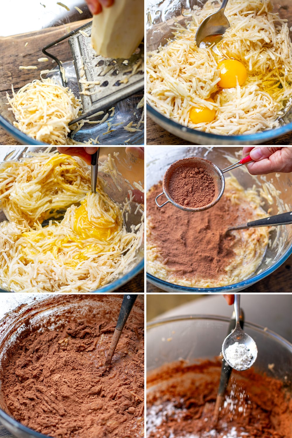 How to make sweet potato brownies -steps