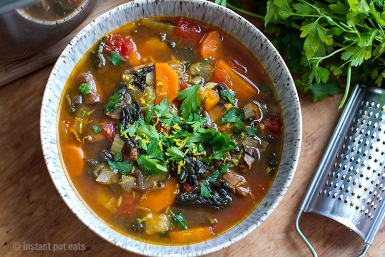 Instant Pot Italian vegetable soup
