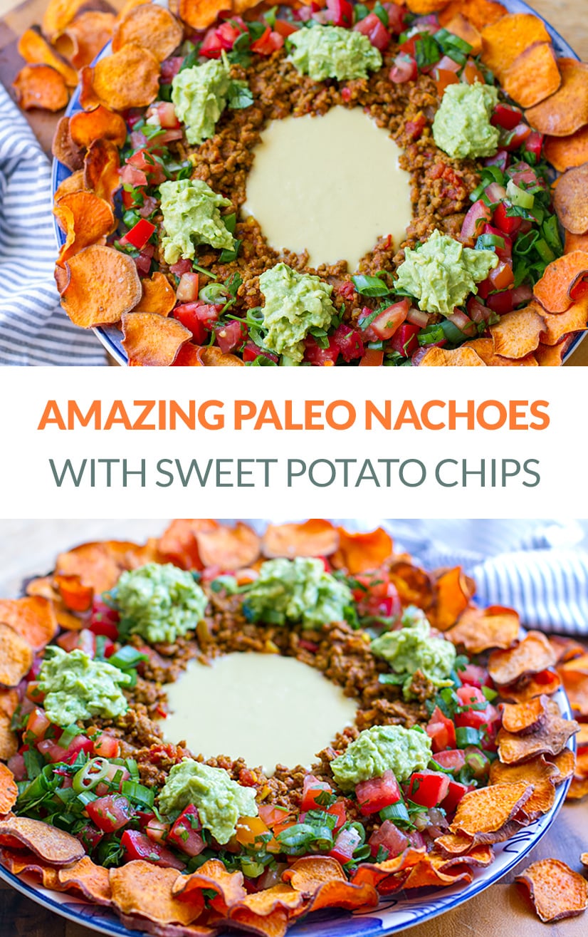 Paleo Nachos With Spicy Beef & Dairy-Free Cheese Sauce