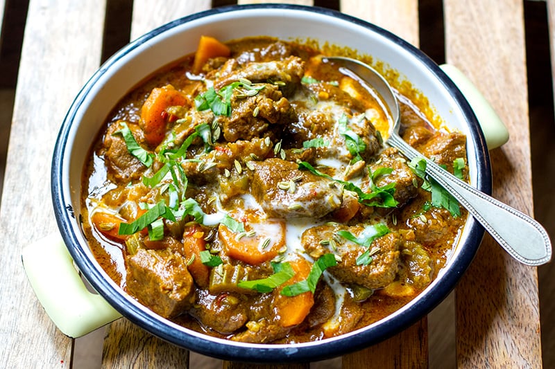 Paleo lamb curry stew