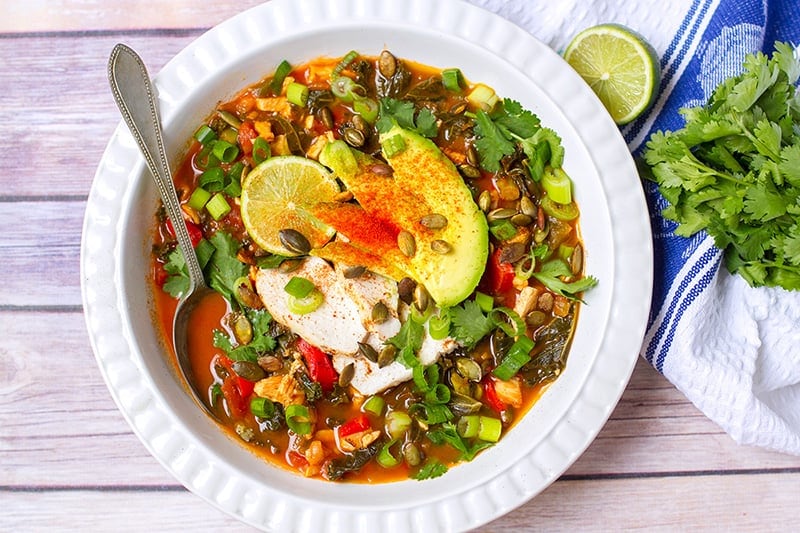 Paleo Chicken Tortilla Soup With Kale Whole3 Friendly