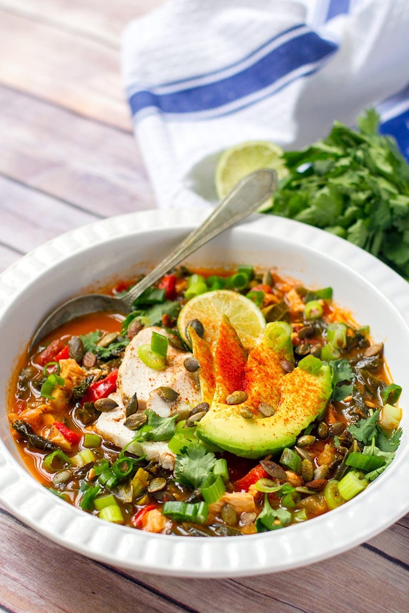 Paleo Chicken Tortilla Soup With Kale | Irena Macri