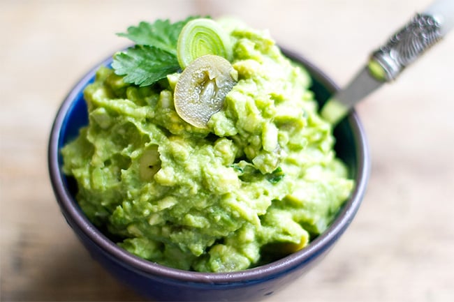 Guacamole dip for paleo party