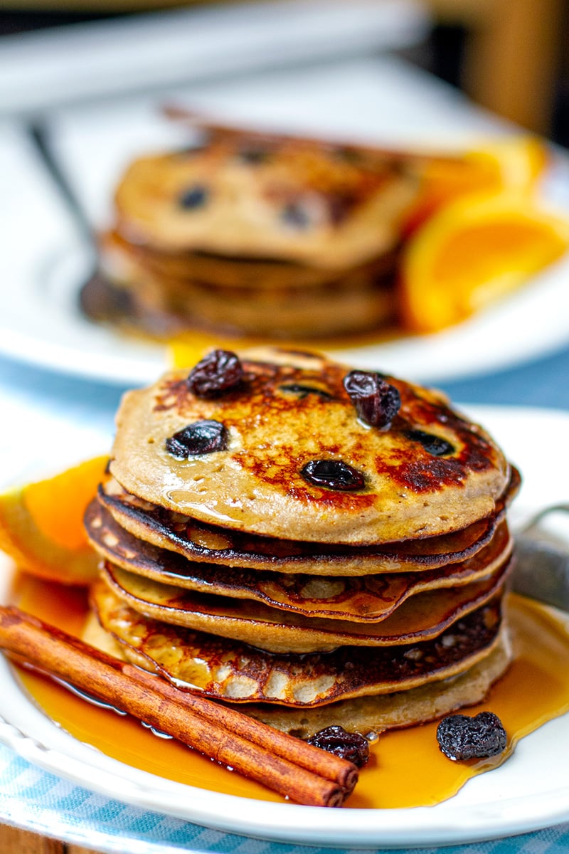 Easter pancakes ideas? Raisin & Cinnamon Pancakes (hot cross buns inspired)