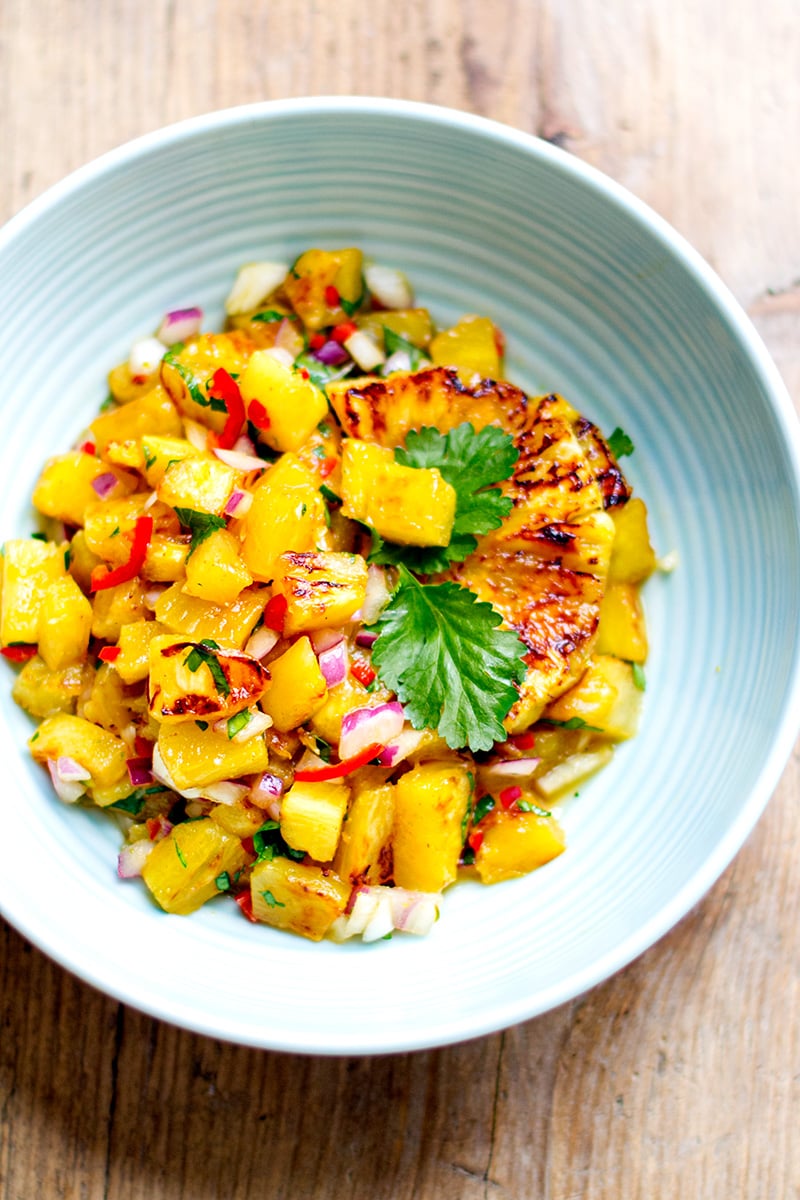 Grilled pineapple salsa recipe