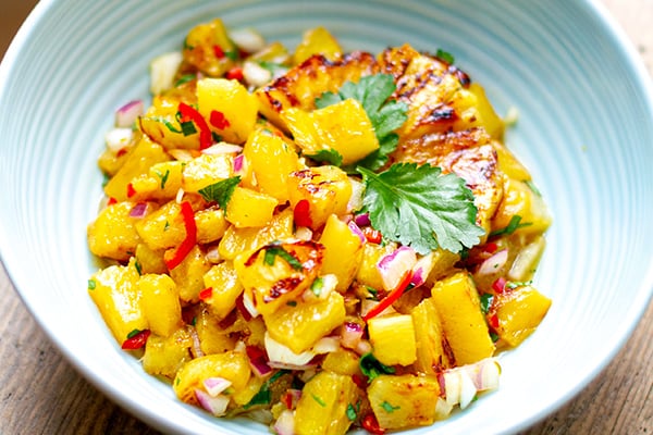Grilled pineapple salsa recipe