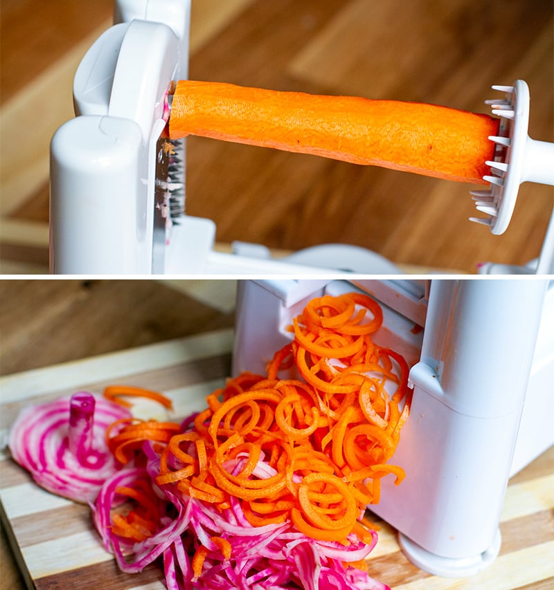 How to spiralize carrots