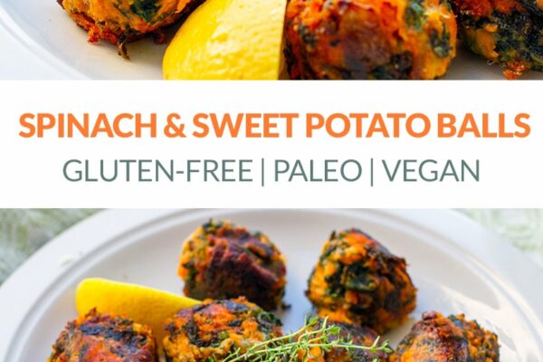 Sweet Potato Balls With Spinach (Paleo, Gluten-free, Vegan, Whole30)
