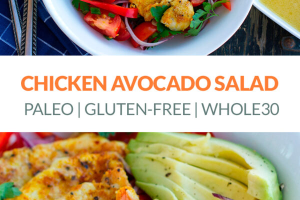 Warm Chicken Avocado Salad (Paleo, Whole30, Gluten-free, Low-Carb)