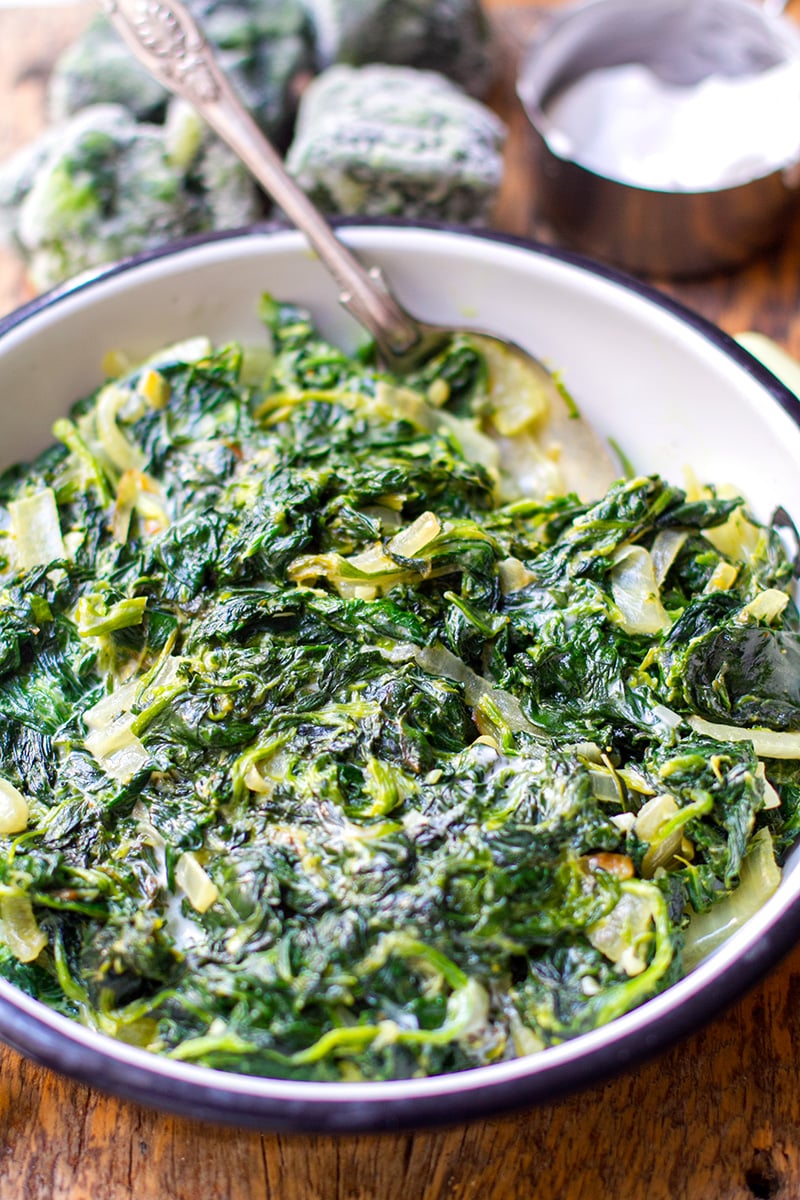 Healthy Paleo & Vegan Creamed Spinach (Indian Twist)