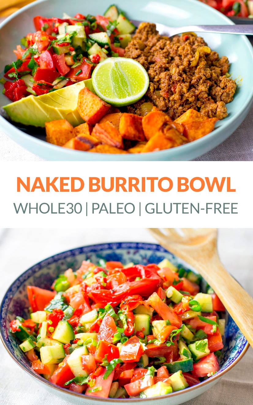 Healthy Paleo Naked Burrito Bowl (Whole30, Gluten-Free)