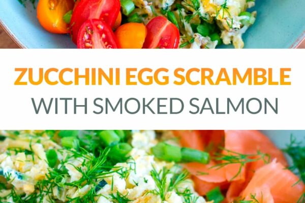 Zucchini Egg Scramble With Smoked Salmon (Low-Carb, Paleo, Whole30)