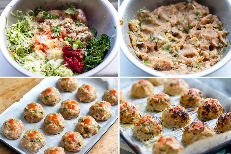 Healthy Spiced Turkey Meatballs With Zucchini