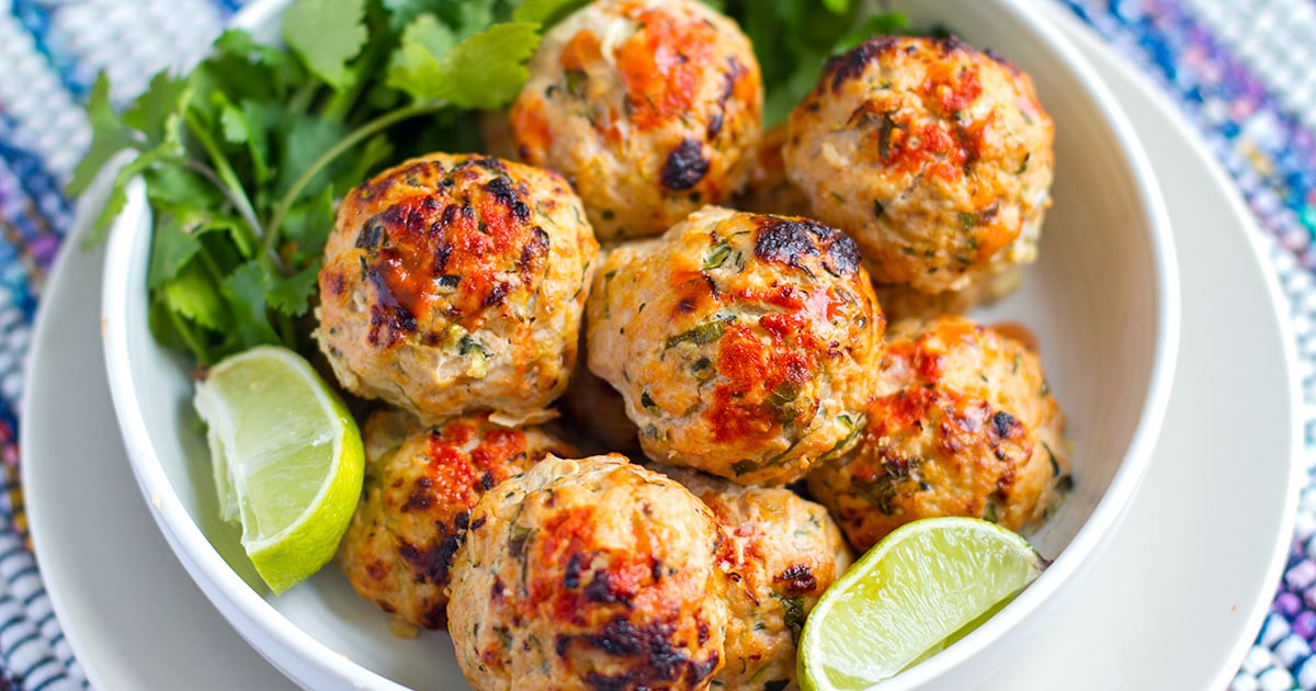 Spicy Paleo Turkey Meatballs With Zucchini (Keto, Baked) .