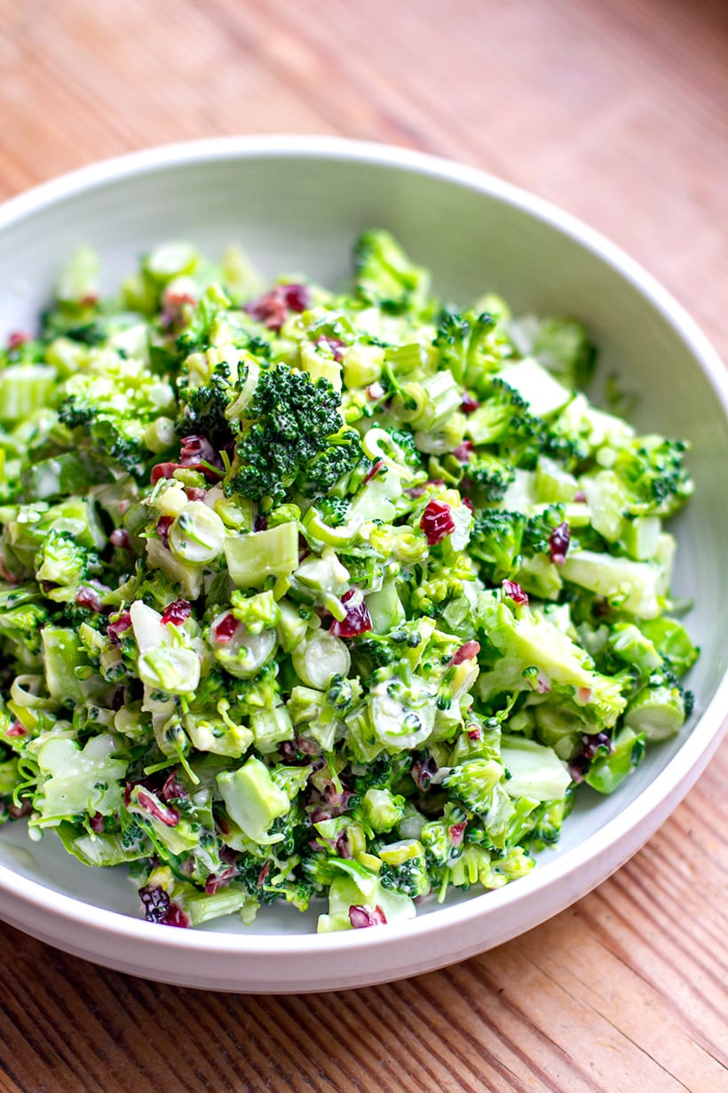 Broccoli Cranberry Salad WithMayo Dressing (Paleo, Gluten-Free)