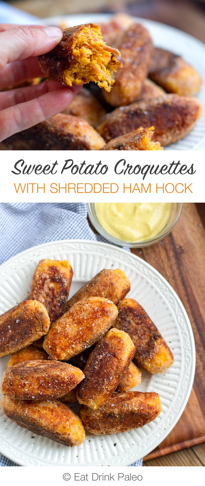 Paleo Sweet Potato Croquettes With Ham Hock