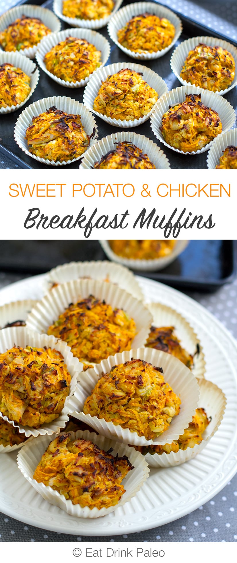 Sweet Potato & Chicken Breakfast Muffins (AIP, Whole30, Paleo, Nut-Free)