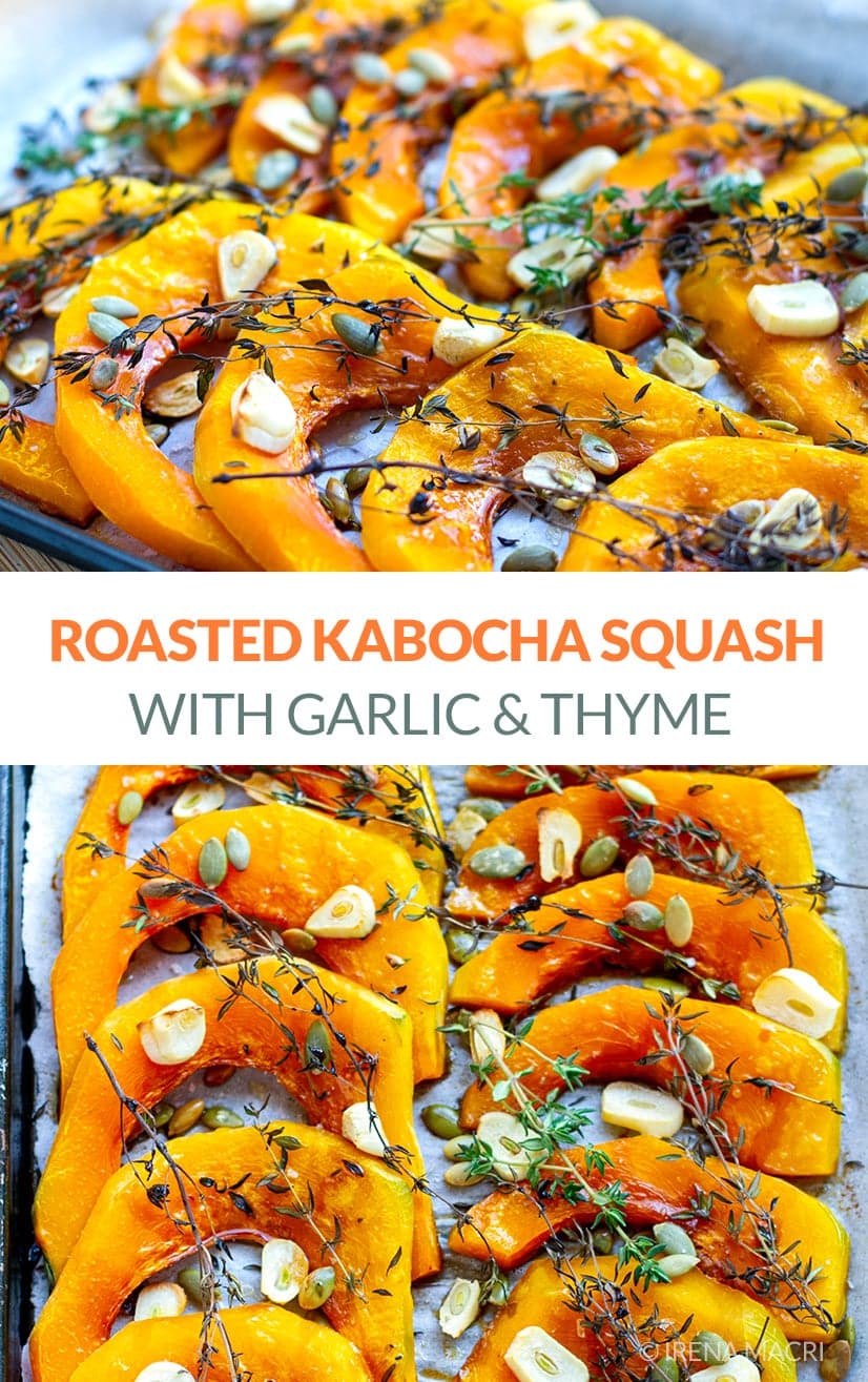 Kabocha Squash Roasted With Thyme & Garlic (Gluten-Free, Vegetarian)