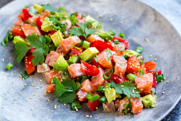 Lomi-Lomi Salmon & Avocado Salad