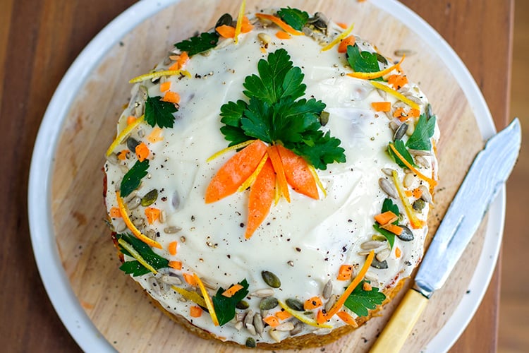 Savoury carrot cake (paleo, gluten-free, Whole30 friendly)