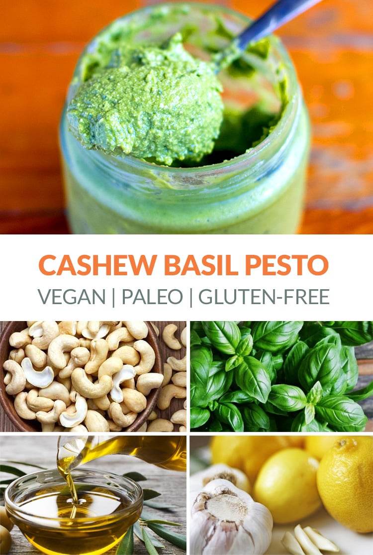  Basil Cashew Pesto Recipe (Dairy-free, Whole30, Vegan)