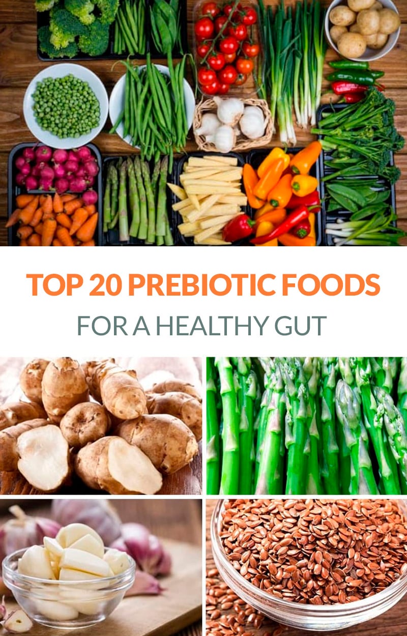 Best prebiotic foods for gut health, list of 20 healthy options