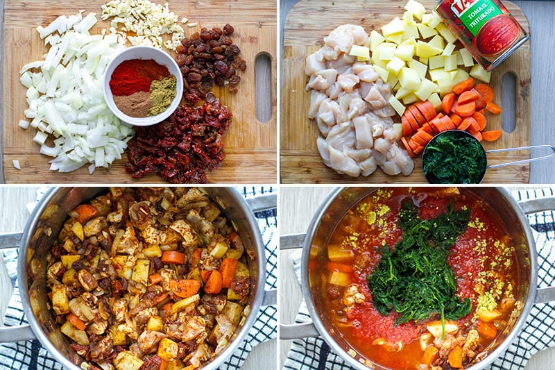 How to make paleo chicken stew step by step