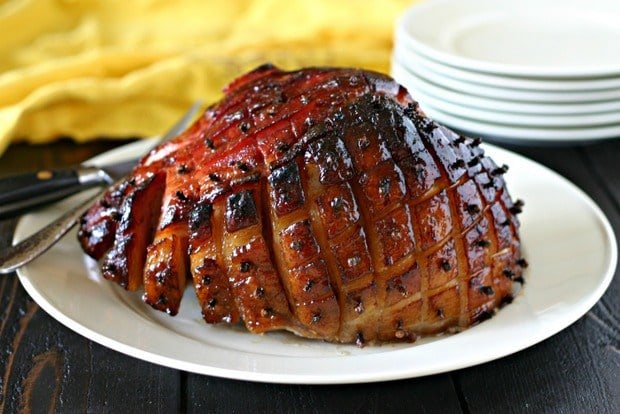 Thanksgiving glazed ham