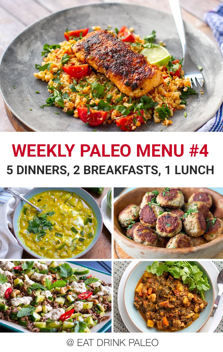 Free Weekly Paleo Menu #4 (with Printable PDF) | Irena Macri