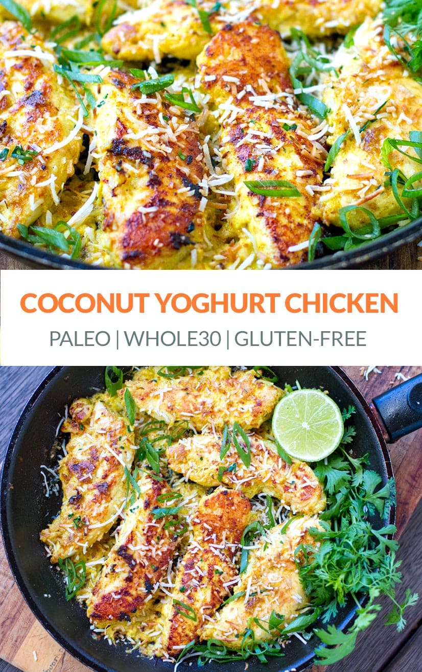 Coconut Yoghurt Chicken Whole30 Keto Gluten Free