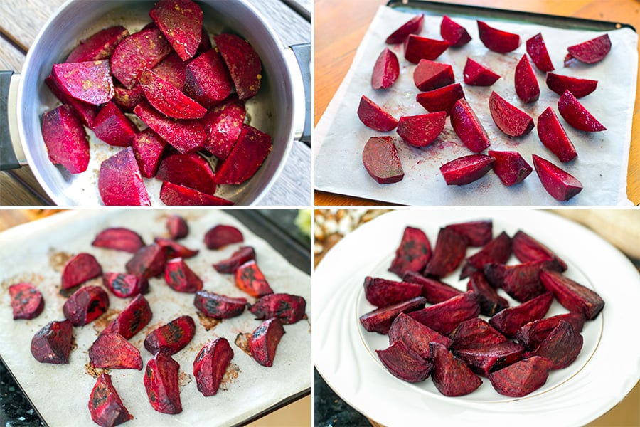 Roasted Beets With Shallot & Mustard Vinaigrette (Paleo, Whole30)