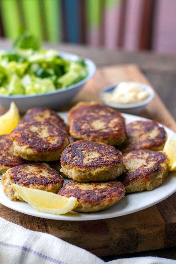 Sardine Fishcakes With Garlic Aioli & Green Salad | Irena Macri