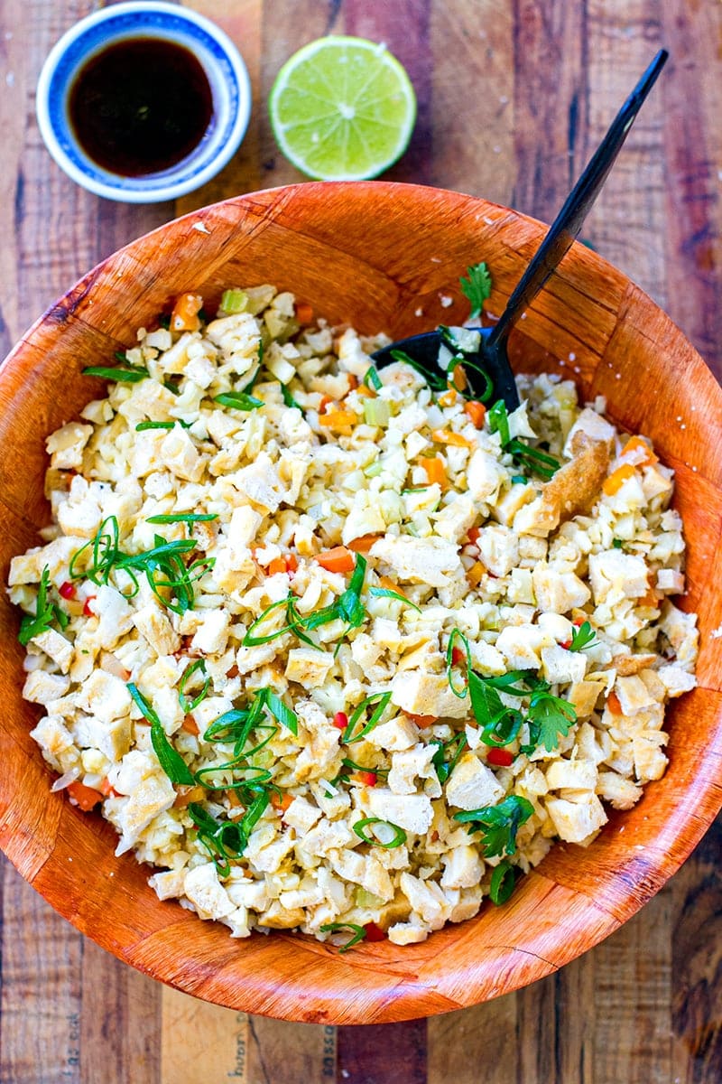 Cauliflower Egg Fried Rice (Paleo, Whole30, Low-Carb)