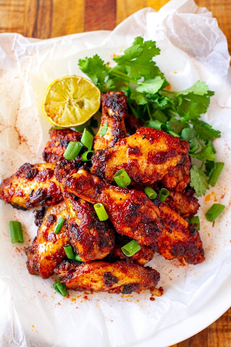 Paleo Chicken Wings With Smoky Spice Rub & Honey Lime Glaze