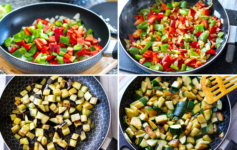 How to make Spanish pisto vegetable stew- steps 2