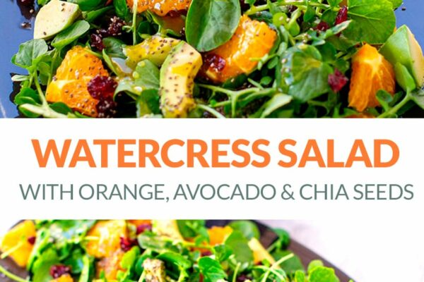 Watercress Salad Recipe With Orange, Avocado & Chia Seeds