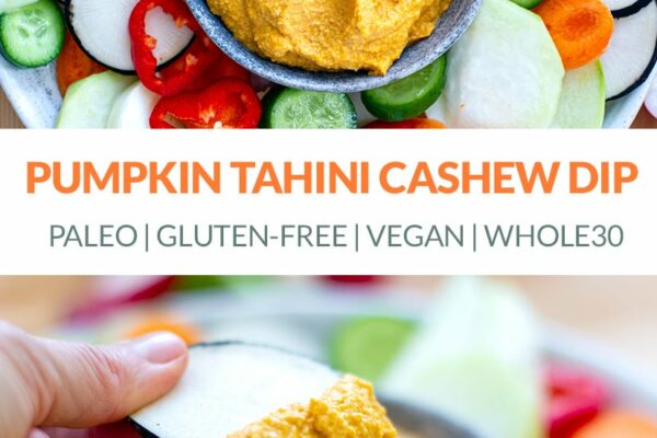 Pumpkin Tahini Cashew Hummus Dip