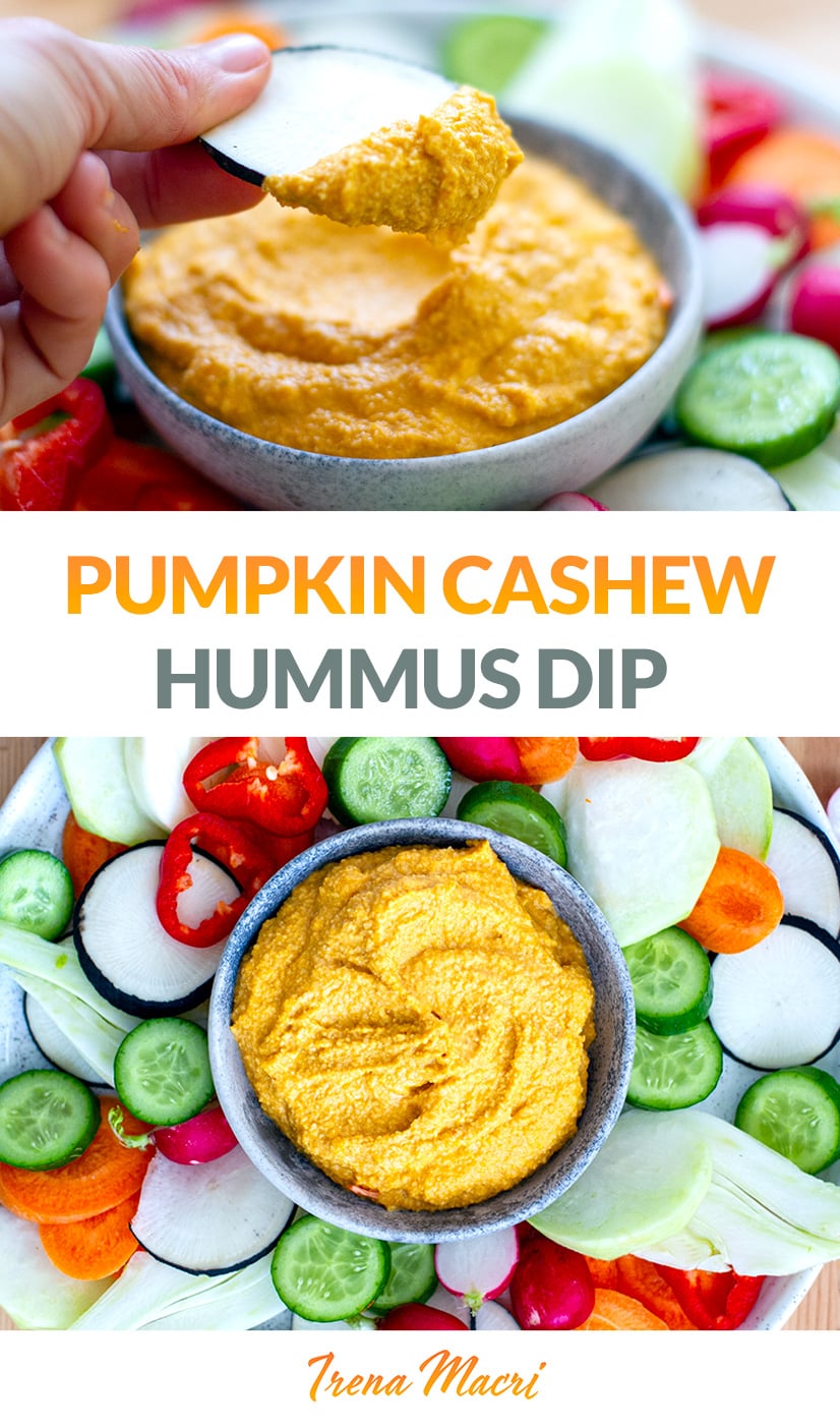 Roast Pumpkin & Cashew Hummus Dip