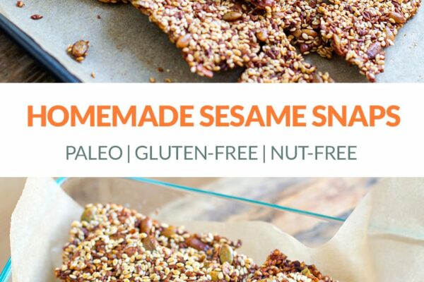 Homemade Sesame Snaps (Gluten-Free, Nut-Free)