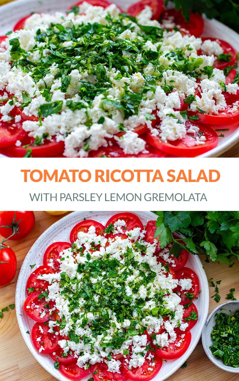 Tomato Ricotta Salad With Gremolata (Gluten-free, Low-Carb, Vegetarian)