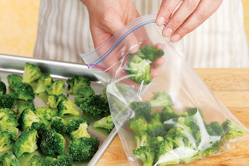 How to freeze vegetables like broccoli