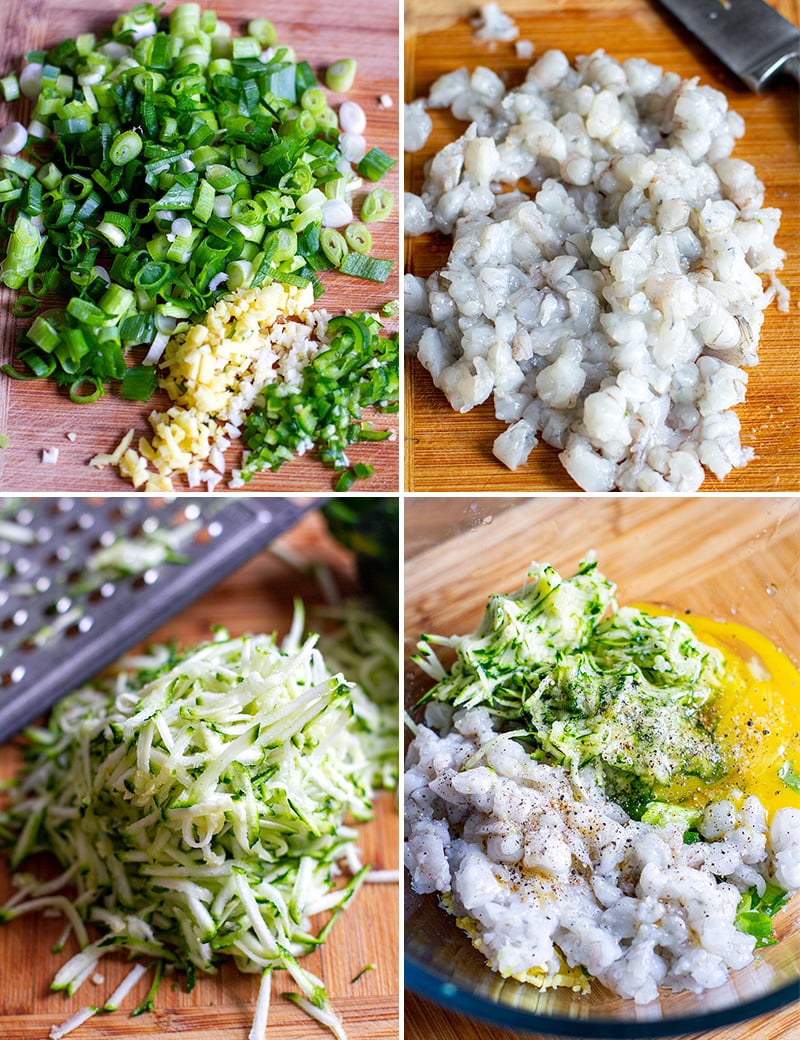 How to make shrimp fritters Step 1